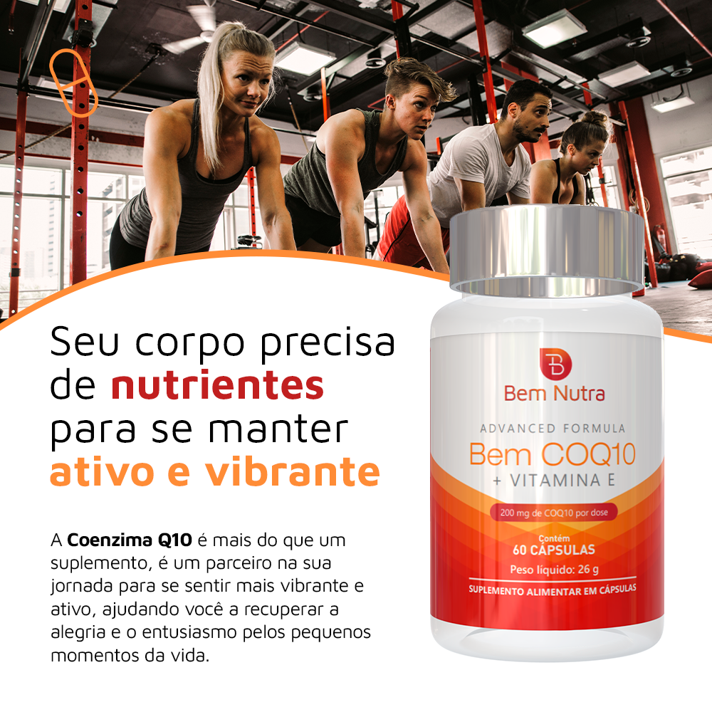 Bem Coenzima Q10 200mg com Vitamina E 15mg