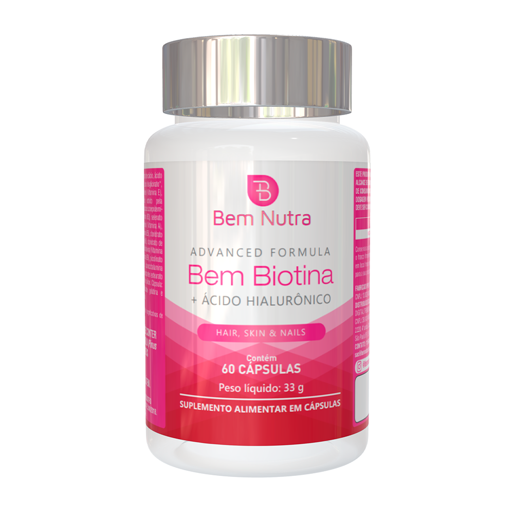 Bem Biotina com Ácido Hialurônico e Vitaminas