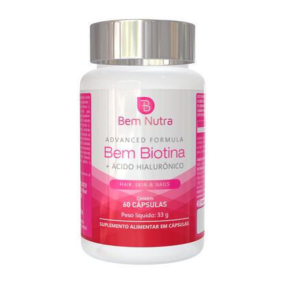 Bem Biotina com Ácido Hialurônico e Vitaminas