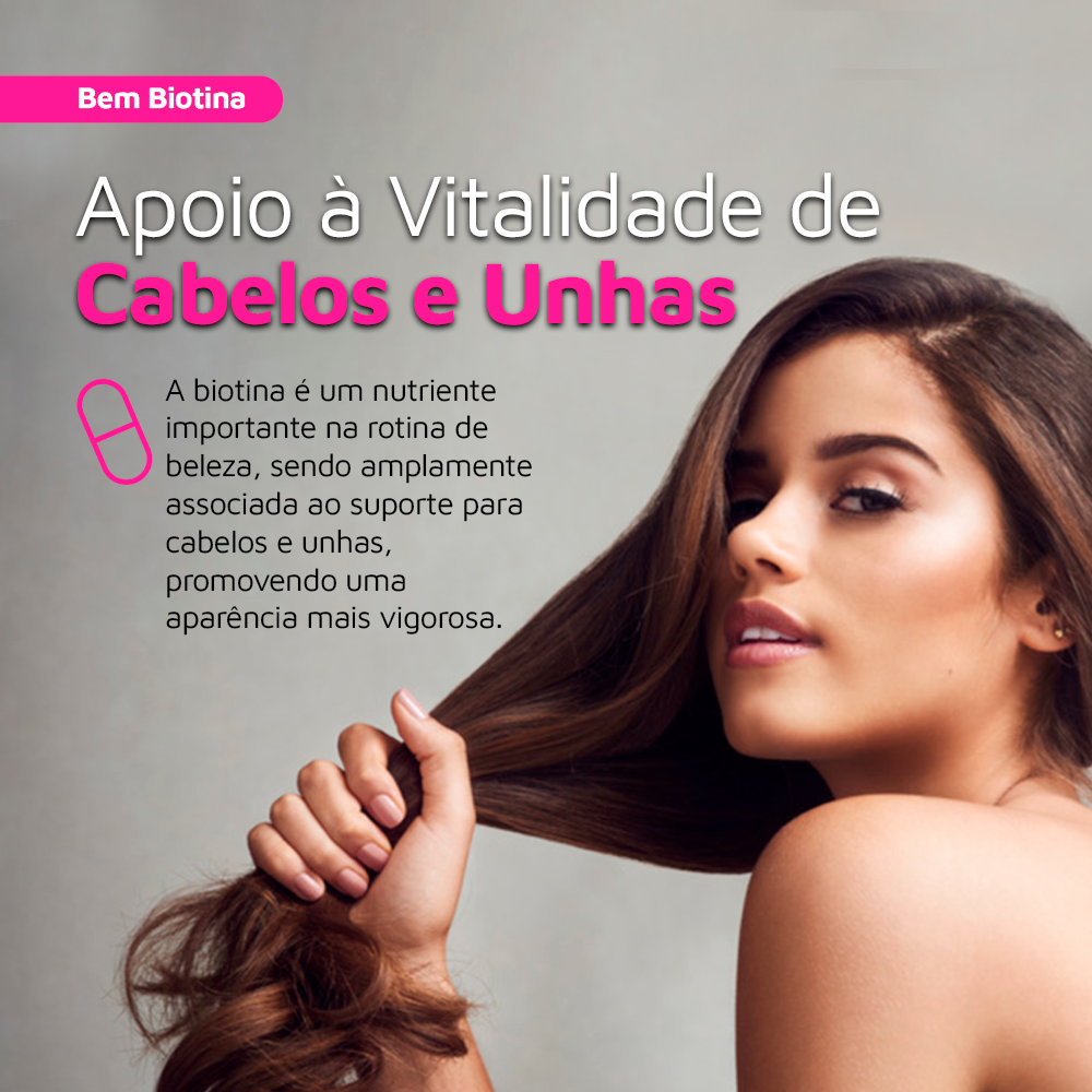 Bem Biotina com Ácido Hialurônico e Vitaminas