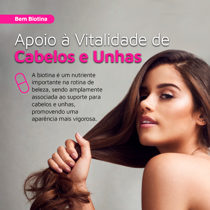 Bem Biotina com Ácido Hialurônico e Vitaminas