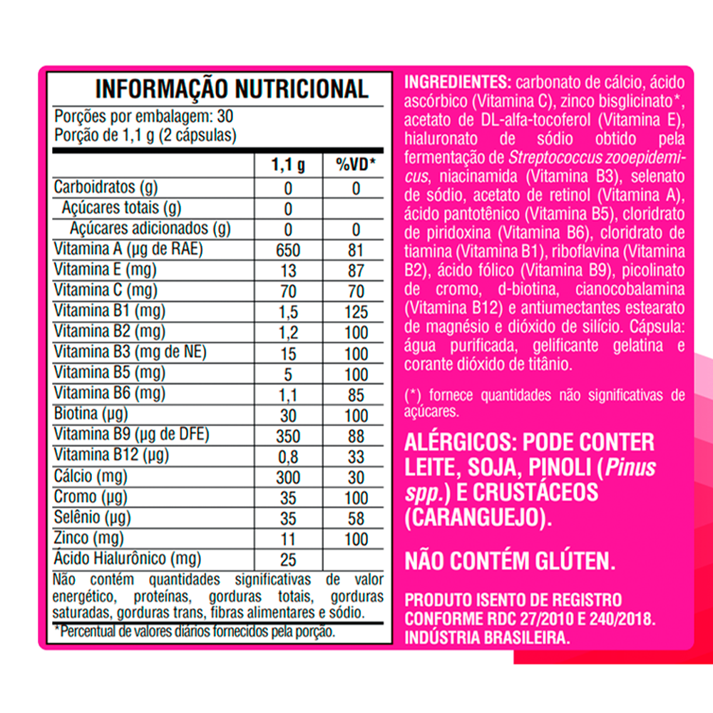 Bem Biotina com Ácido Hialurônico e Vitaminas
