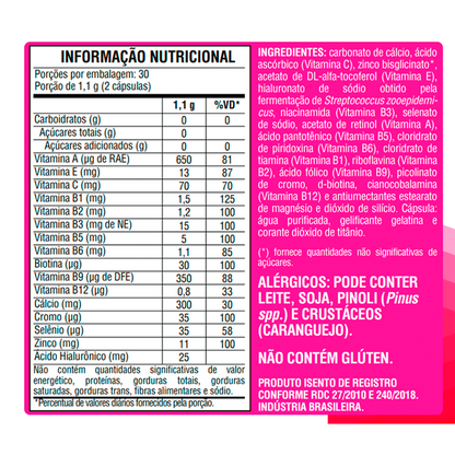 Bem Biotina com Ácido Hialurônico e Vitaminas